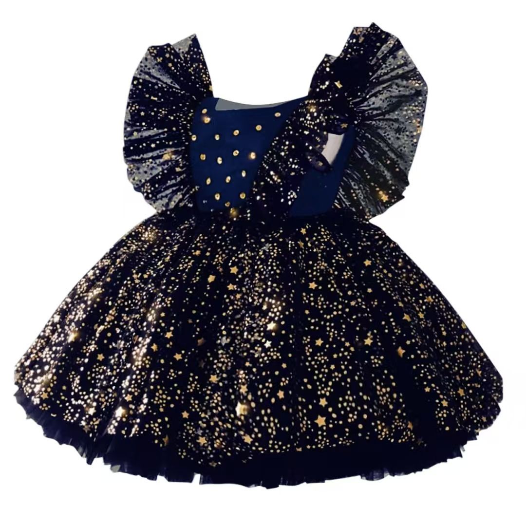 Princess Party Outfits Girl Dress Bridesmaid Pageant Gown Dress Girl Kids Dresses for Girls Teenager Party Wedding Clothes