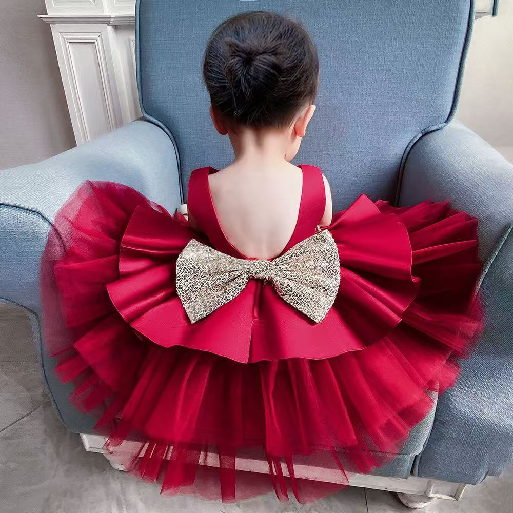 Baby Girl Birthday Party Princess Dresses for Girls Baby Dress Kids Winter Autumn Baptism Christening Clothes