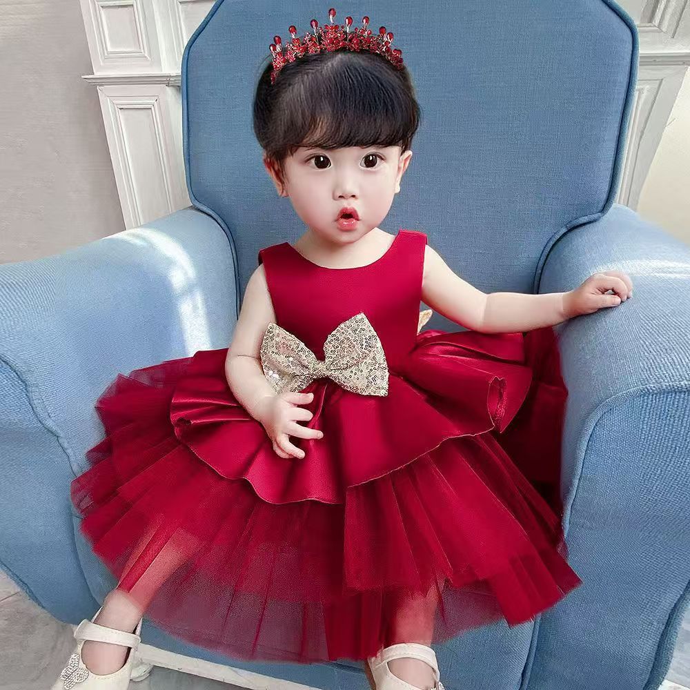 Baby Girl Birthday Party Princess Dresses for Girls Baby Dress Kids Winter Autumn Baptism Christening Clothes
