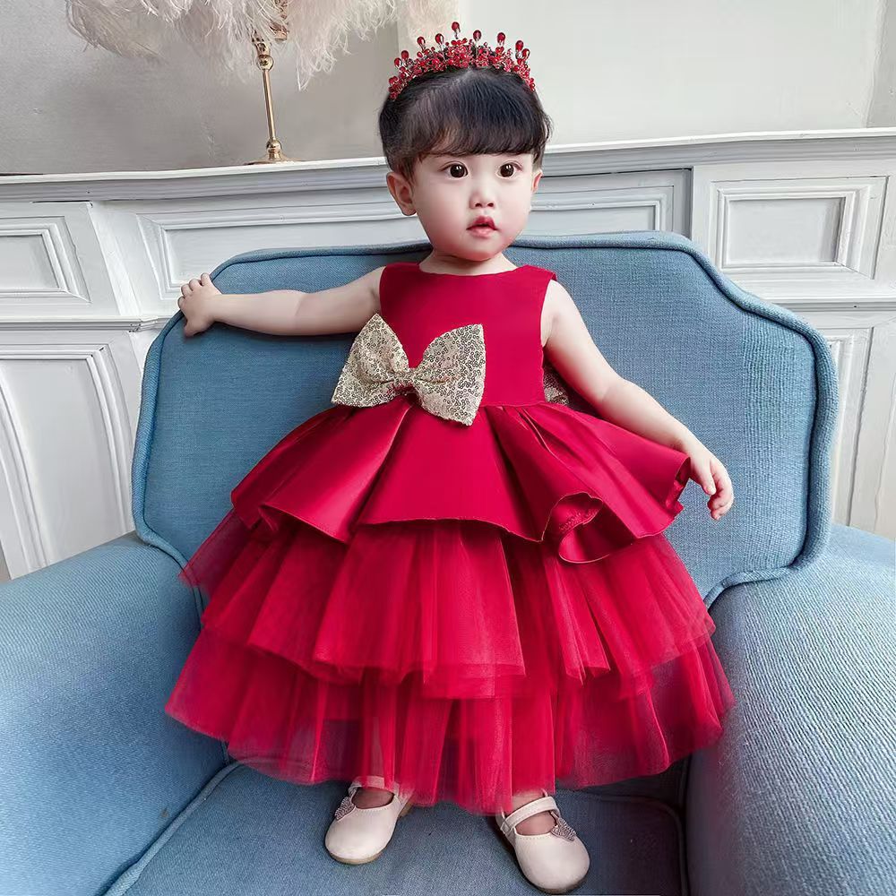 Baby Girl Birthday Party Princess Dresses for Girls Baby Dress Kids Winter Autumn Baptism Christening Clothes