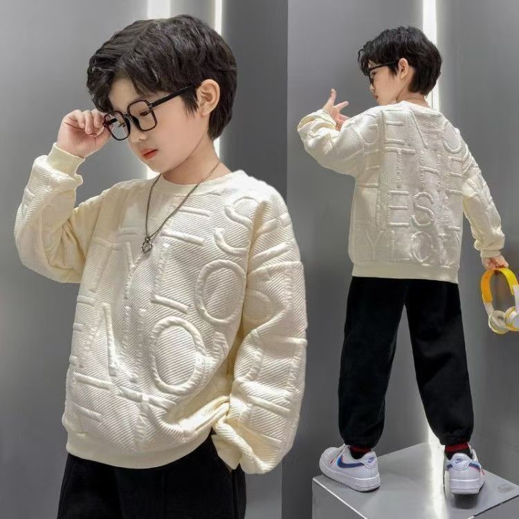 Toddler Boys Shirt Cotton Spring Autumn Fashion Candy-Colored Sleeve Kids Child Tops Hoodie