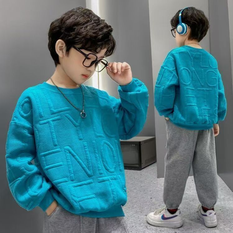 Toddler Boys Shirt Cotton Spring Autumn Fashion Candy-Colored Sleeve Kids Child Tops Hoodie