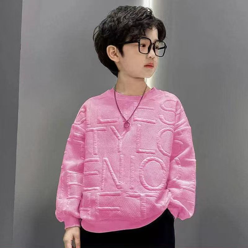 Toddler Boys Shirt Cotton Spring Autumn Fashion Candy-Colored Sleeve Kids Child Tops Hoodie