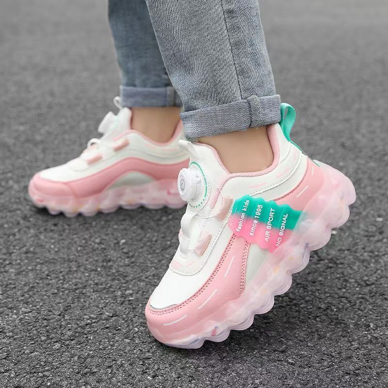 Children's children's children's children's children's children's new mesh sports shoes spring and autumn anti-skid wear running casual shoes