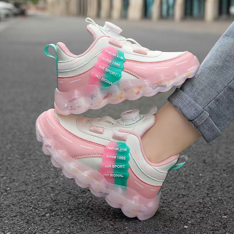Children's children's children's children's children's children's new mesh sports shoes spring and autumn anti-skid wear running casual shoes