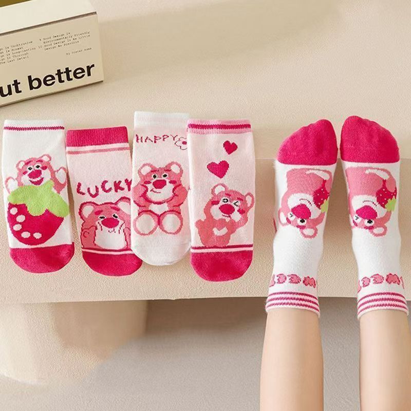 5Pairs/lot Baby girl socks rubber anti slip floor cartoon kids Toddlers autumn spring Fashion newborn socks boy girl socks