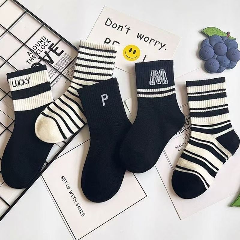 5Pairs/lot Baby socks rubber anti slip floor cartoon kids Toddlers autumn spring Fashion newborn girl boy socks