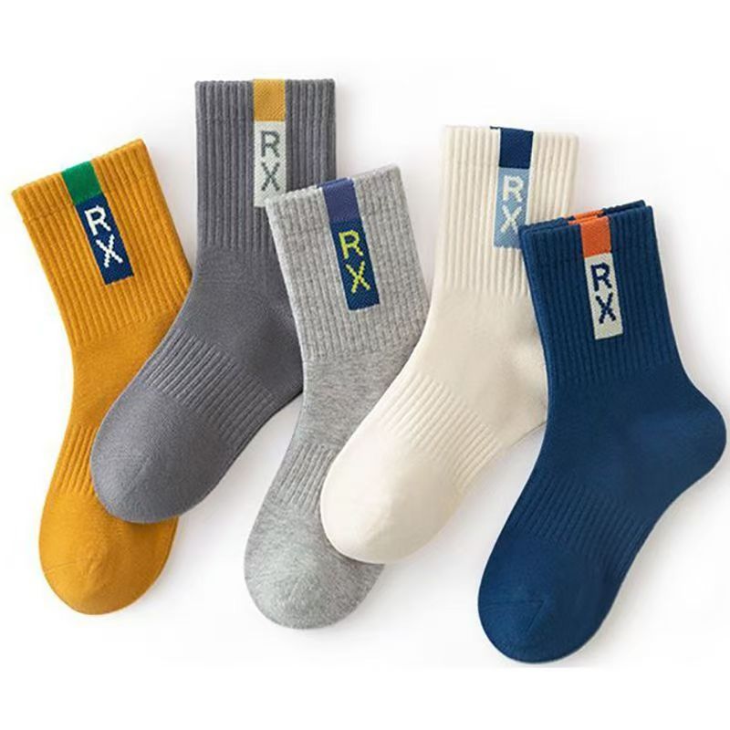 5Pairs/lot Baby socks rubber anti slip floor cartoon kids Toddlers autumn spring Fashion newborn girl boy socks