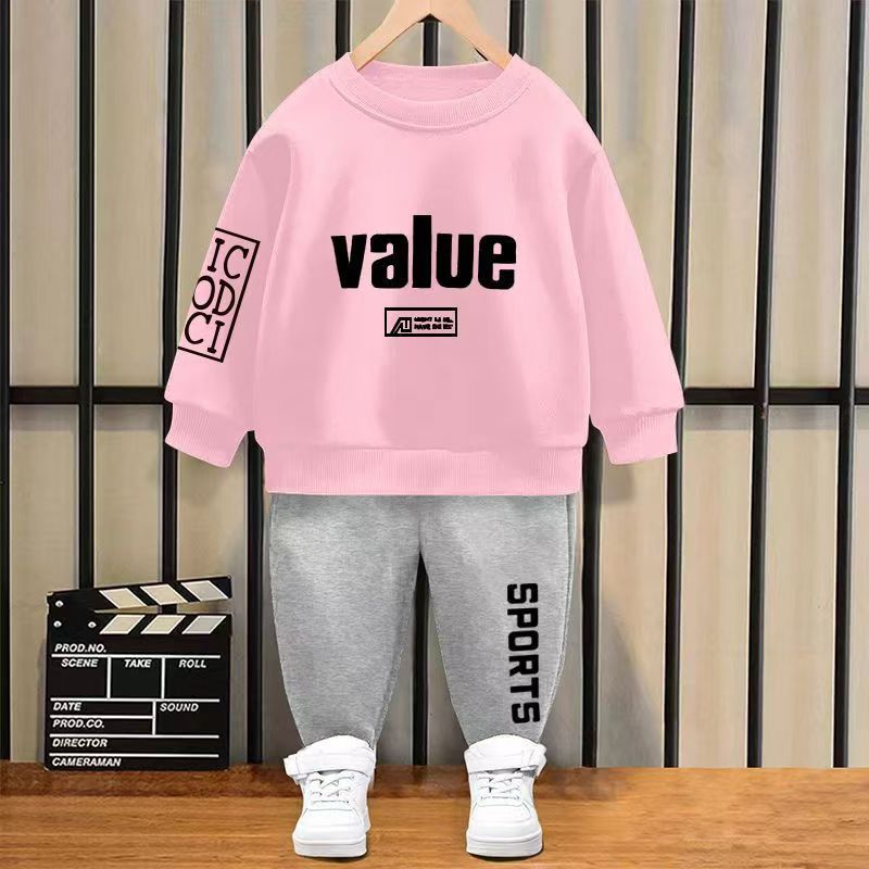 2Pcs 10-50kg Boys Clothes Set Cartoon T-shirt and Trousers Cotton Kids Summer Wear Baby clothes