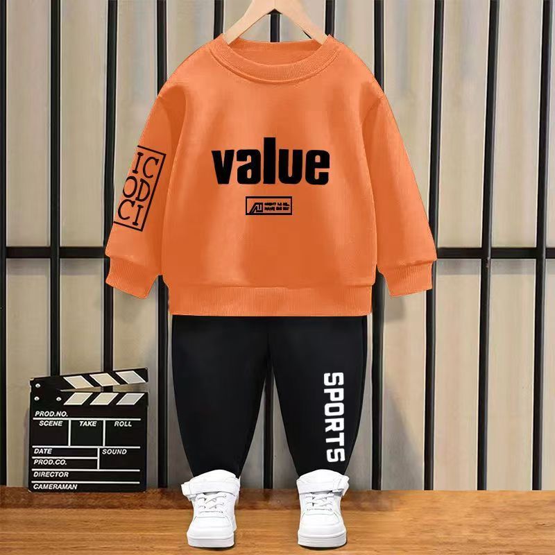 2Pcs 10-50kg Boys Clothes Set Cartoon T-shirt and Trousers Cotton Kids Summer Wear Baby clothes