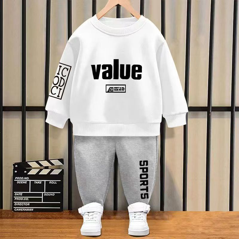 2Pcs 10-50kg Boys Clothes Set Cartoon T-shirt and Trousers Cotton Kids Summer Wear Baby clothes