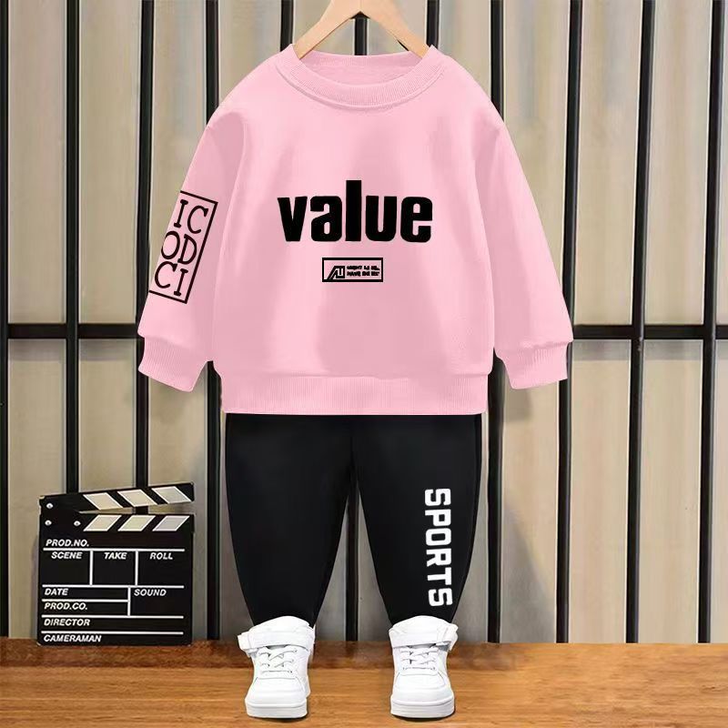 2Pcs 10-50kg Boys Clothes Set Cartoon T-shirt and Trousers Cotton Kids Summer Wear Baby clothes