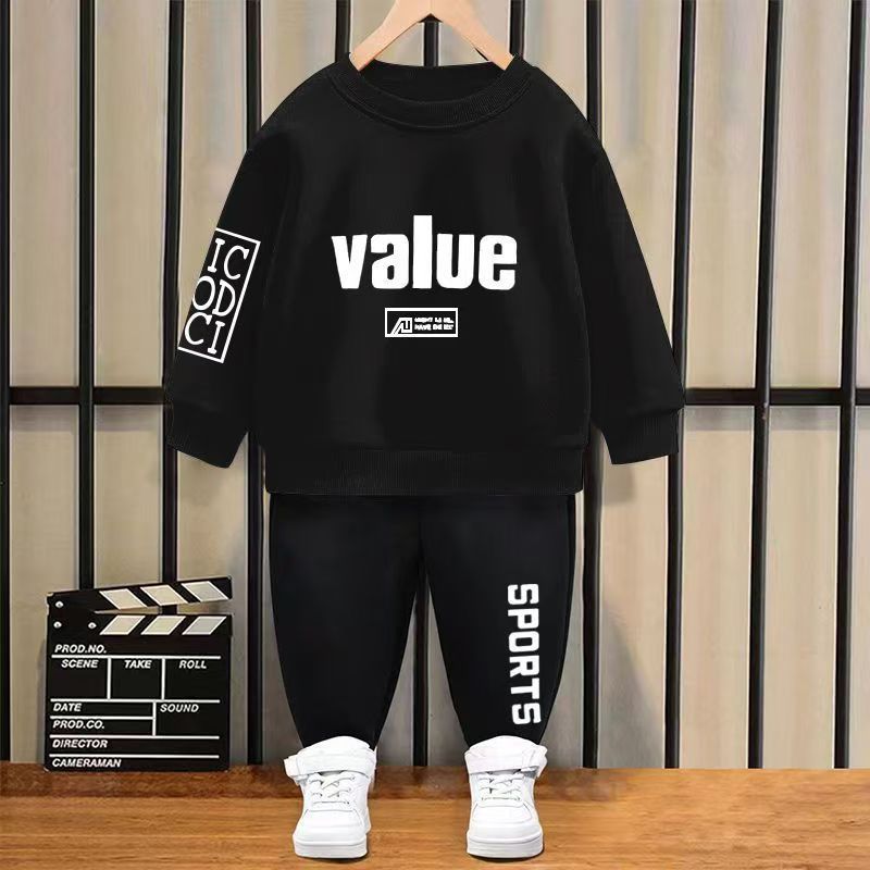 2Pcs 10-50kg Boys Clothes Set Cartoon T-shirt and Trousers Cotton Kids Summer Wear Baby clothes