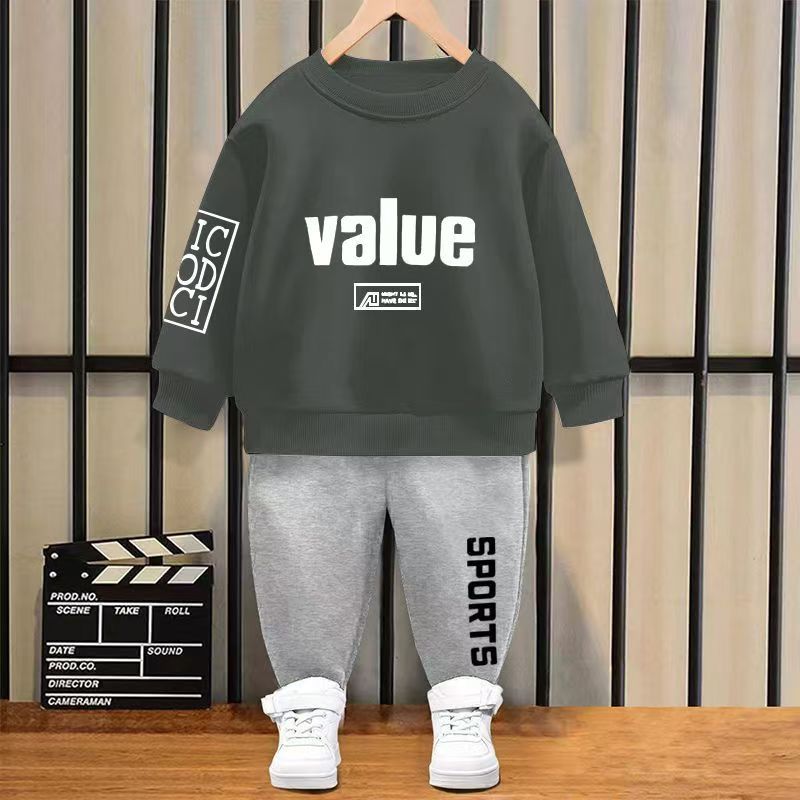 2Pcs 10-50kg Boys Clothes Set Cartoon T-shirt and Trousers Cotton Kids Summer Wear Baby clothes