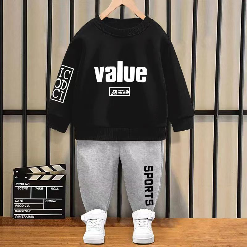 2Pcs 10-50kg Boys Clothes Set Cartoon T-shirt and Trousers Cotton Kids Summer Wear Baby clothes
