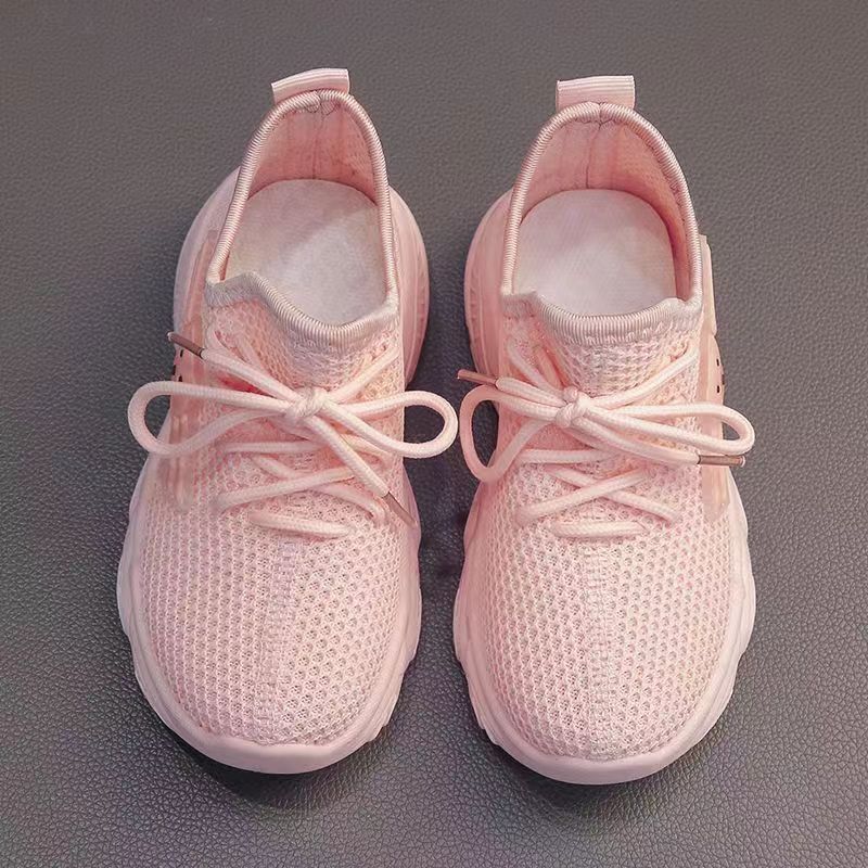 Fashion Kids Shoes Children's Shoes Sneakers Boys Girls Mesh Shoes, Children'S Breathable White Shoes, Children'S Fashionable Students Sneakers Trendy Sports Shoes