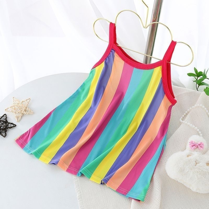 1-10y Girl elegant flower princess dress kids wedding dress party dress performance clothes with hat together