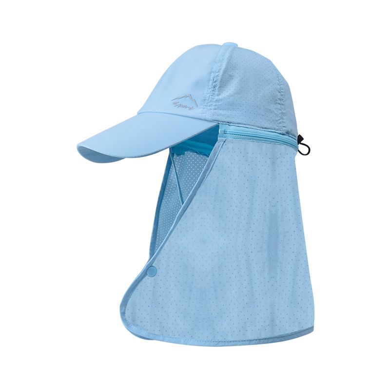 Men Summer Fishing Sun Protection Baseball Cap Quick Drying Waterproof Detachable Sun Cap Shawl Women Outdoor Breathable Visor