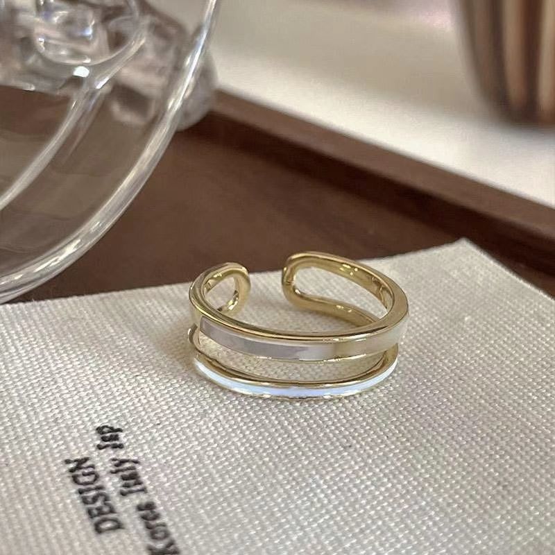 Open Rings Moonstone Heart Finger Rings For Women Girls Kpop Sweet Cool Trendy Aesthetic Jewelry Gifts