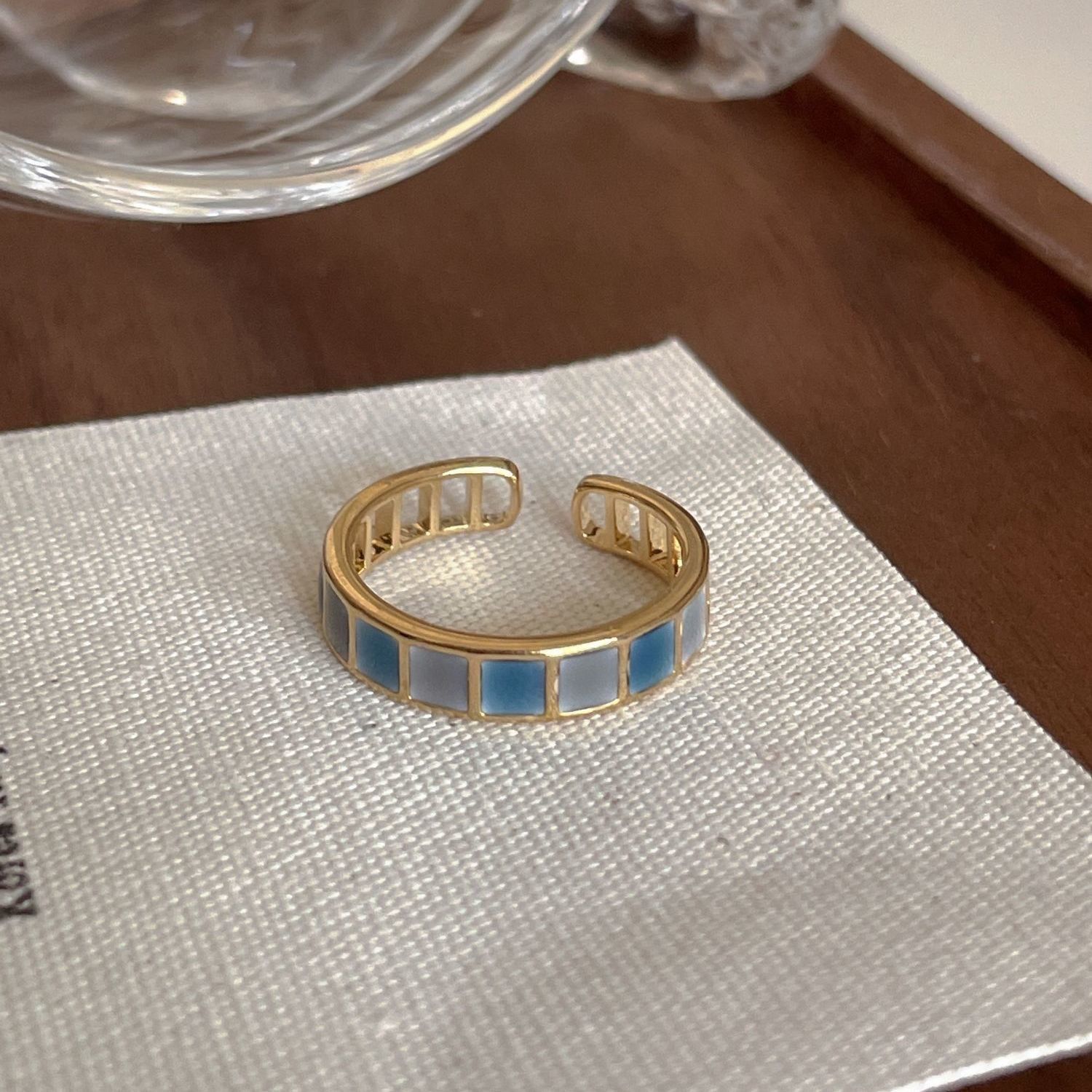 Open Rings Moonstone Heart Finger Rings For Women Girls Kpop Sweet Cool Trendy Aesthetic Jewelry Gifts