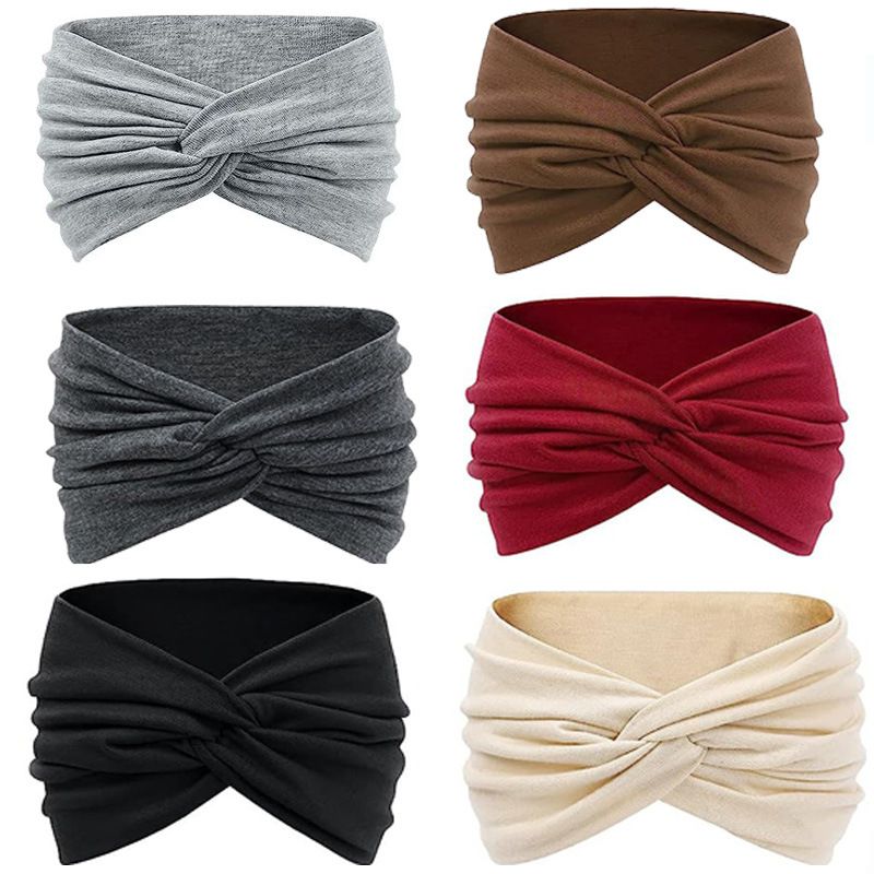 Hair Accessories Twisted Extra Large Thick Wide Headbands Turban Workout Headband Head Wraps for Women