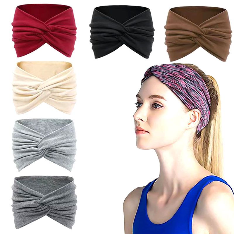 Hair Accessories Twisted Extra Large Thick Wide Headbands Turban Workout Headband Head Wraps for Women