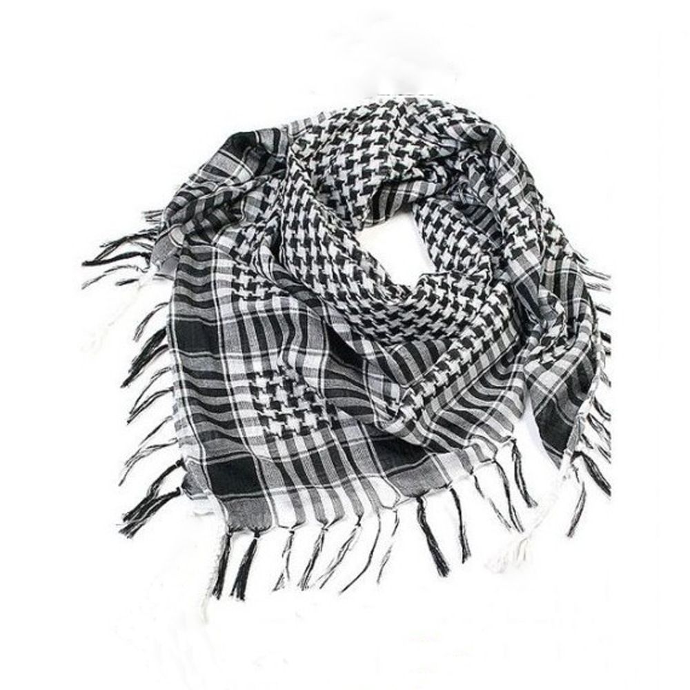 Summer Women Tactical Arab Scarf Men Fashion Lightweight Hijab Scarf Spring Army Plaid Head Scarf Keep Warm 2024 New Hot Sale
