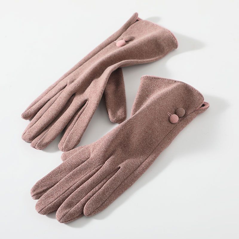 Winter gloves for women, couples, exposed fingers, outdoor cycling, students, typing, velvet warm gloves