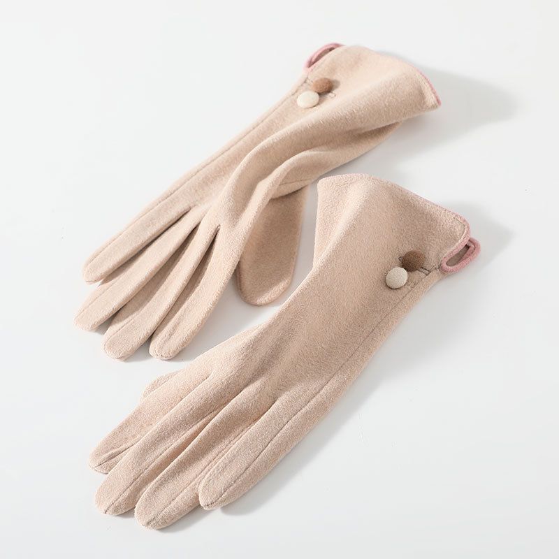 Winter gloves for women, couples, exposed fingers, outdoor cycling, students, typing, velvet warm gloves