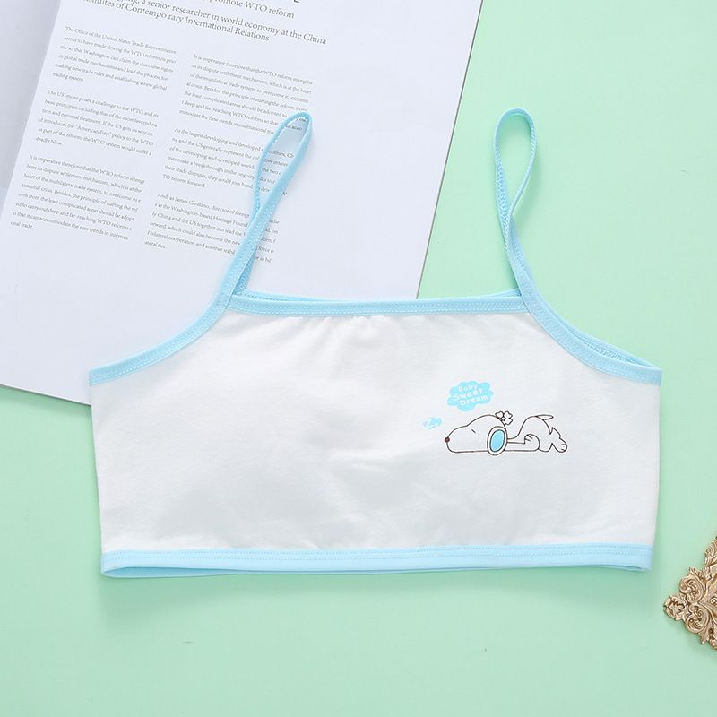 3PCS Cotton girls' underwear development period, small vest, primary school students, girls, adults, children, chest wrapped, 9-14 years old