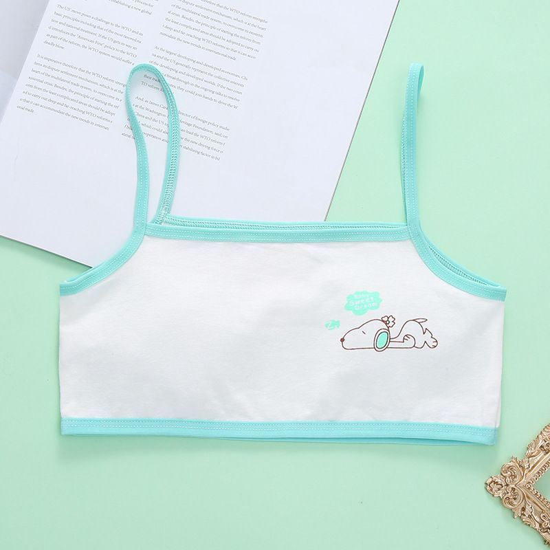 3PCS Cotton girls' underwear development period, small vest, primary school students, girls, adults, children, chest wrapped, 9-14 years old