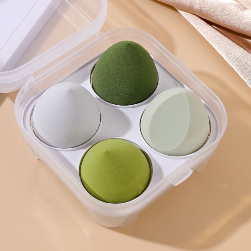 4PCS Super Soft 4-Grid Boxed Makeup Egg/Powder Puff Air Cushion Non Powder Makeup Egg Makeup Tool Sponge Egg Makeup Egg