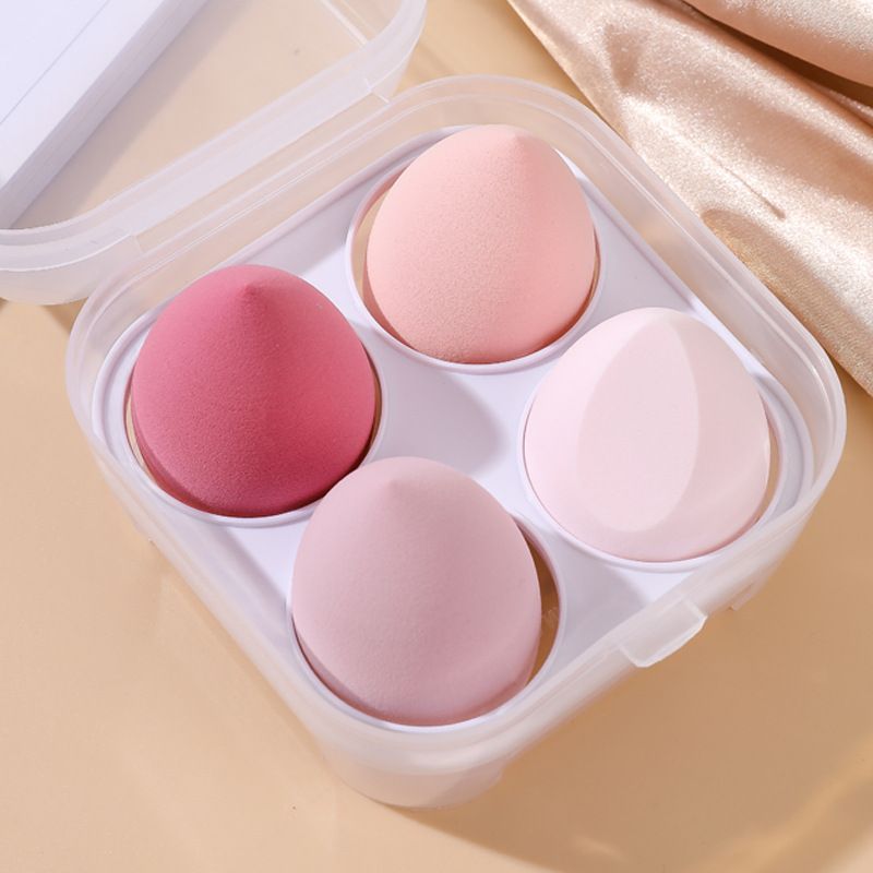 4PCS Super Soft 4-Grid Boxed Makeup Egg/Powder Puff Air Cushion Non Powder Makeup Egg Makeup Tool Sponge Egg Makeup Egg