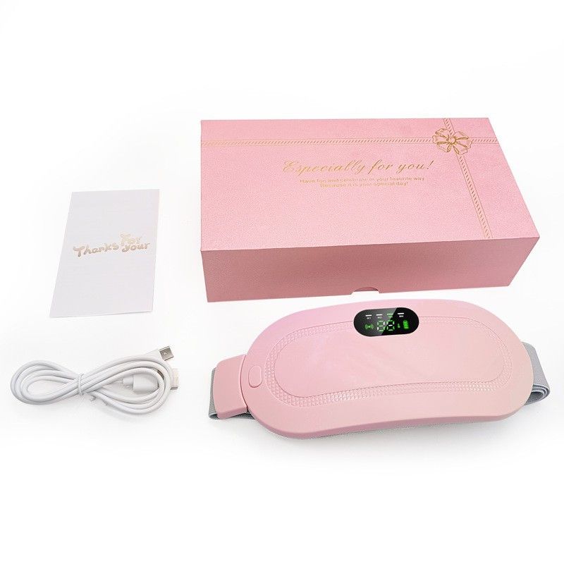 Charging digital display heating warm palace belt portable female menstruation artifact menstrual vibration hot compress warm palace treasure