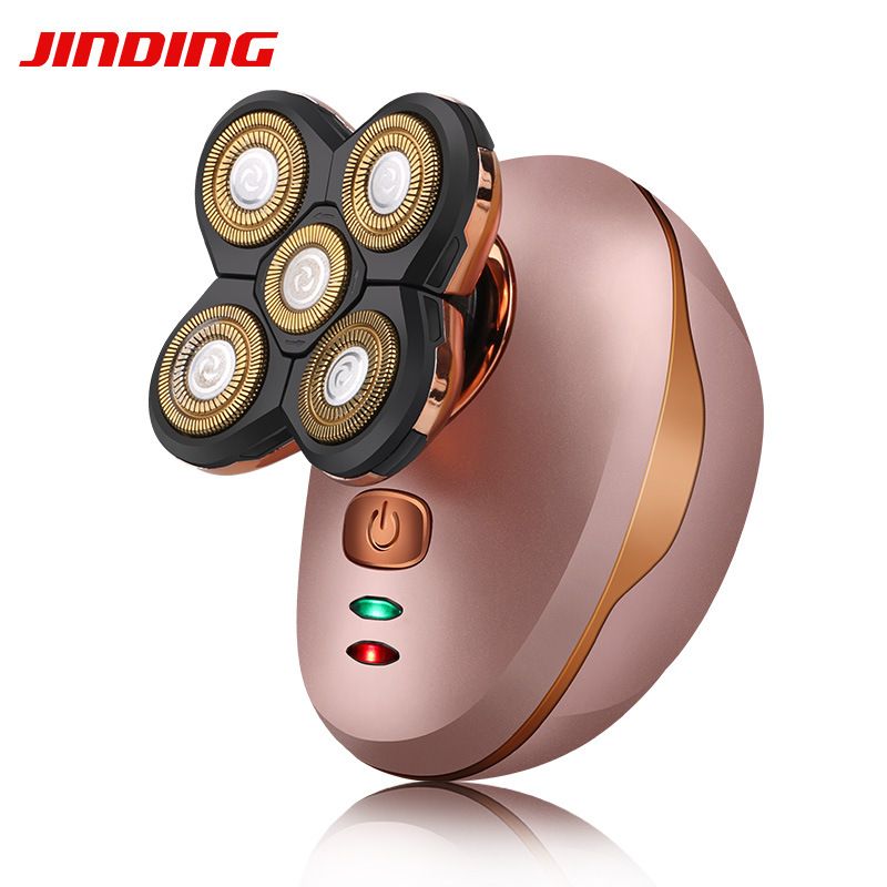 Jinding Electric Shaver Shaving Head Machine Five Blade Rechargeable Waterproof Self Assistant Shaving Head Shaver