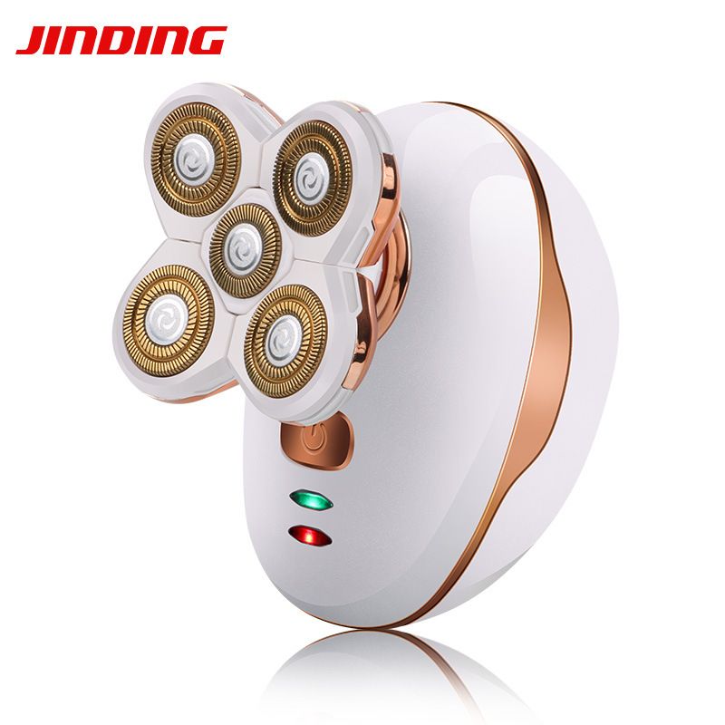Jinding Electric Shaver Shaving Head Machine Five Blade Rechargeable Waterproof Self Assistant Shaving Head Shaver