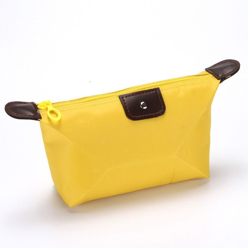 Cute dumpling makeup bag, foldable dumpling bag, gold ingot shaped gift storage and toiletries bag