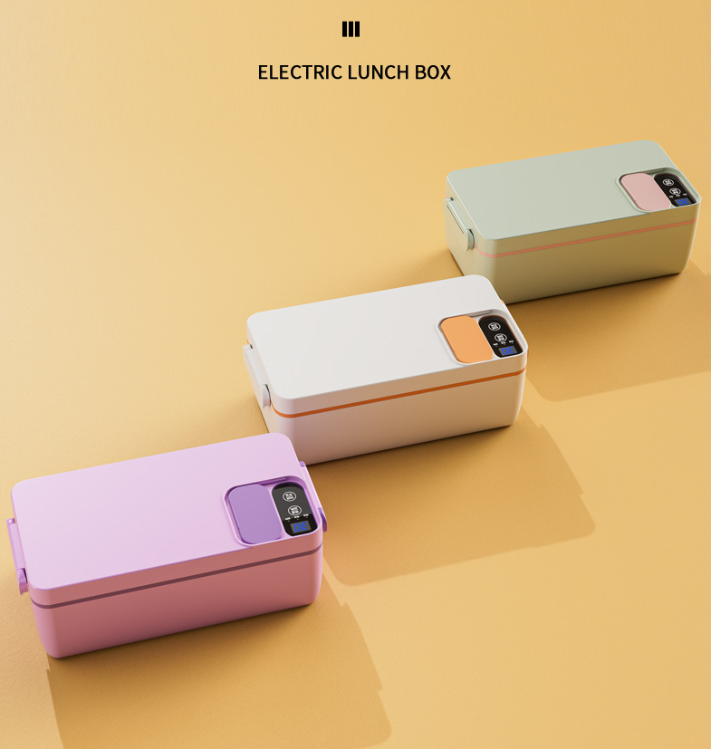 Large capacity electric thermal insulation lunch box with 304 inner container, a household office lunch box hot rice artifact