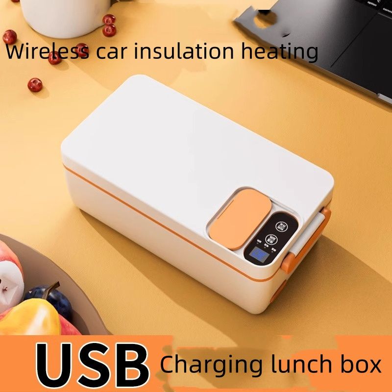 Large capacity electric thermal insulation lunch box with 304 inner container, a household office lunch box hot rice artifact