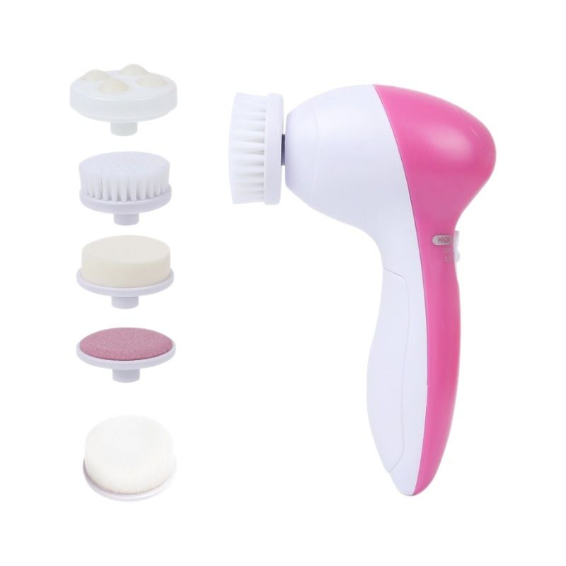 5 in 1 facial cleanser, electric facial brush, facial cleansing device, massage and beauty device