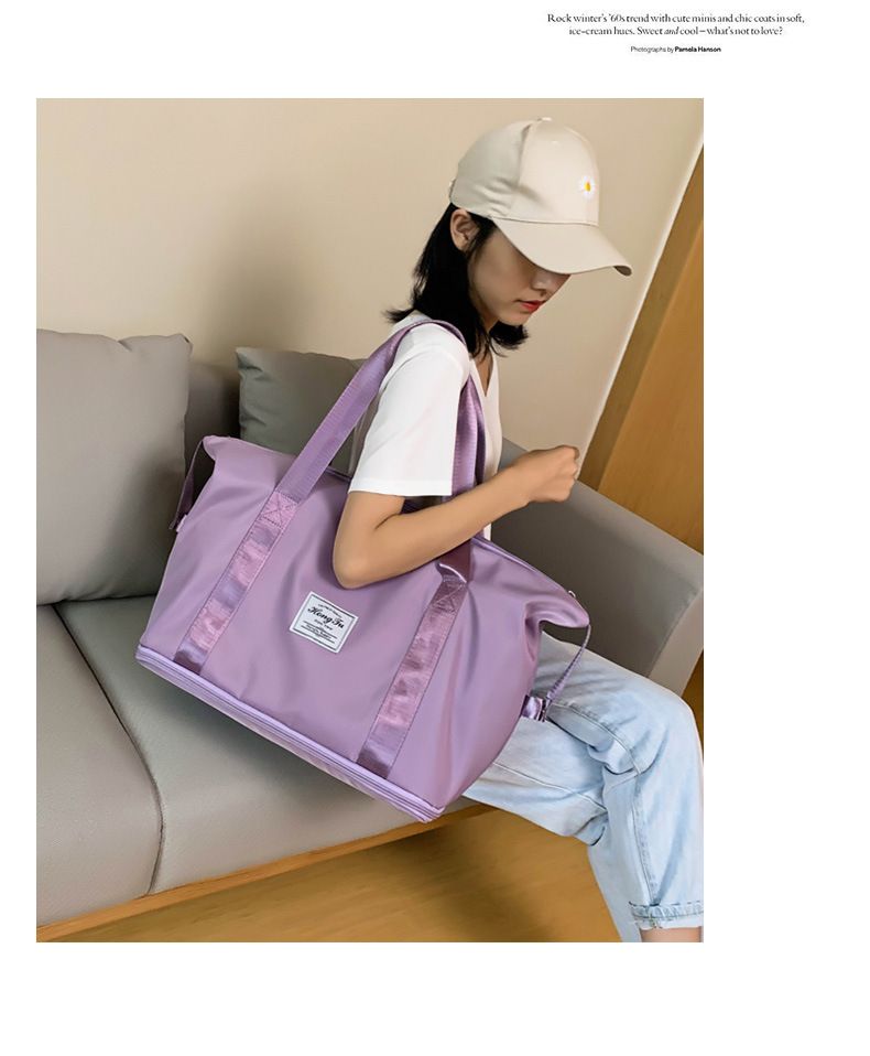 Fashionable portable travel bag, travel bag, large capacity storage bag, shoulder bag