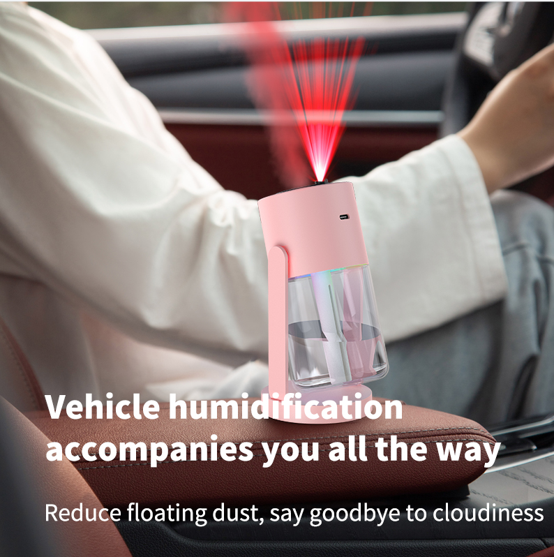 New Starry Sky Projection Humidifier USB Creative Car Air Humidifier Home Hydration Nebulizer
