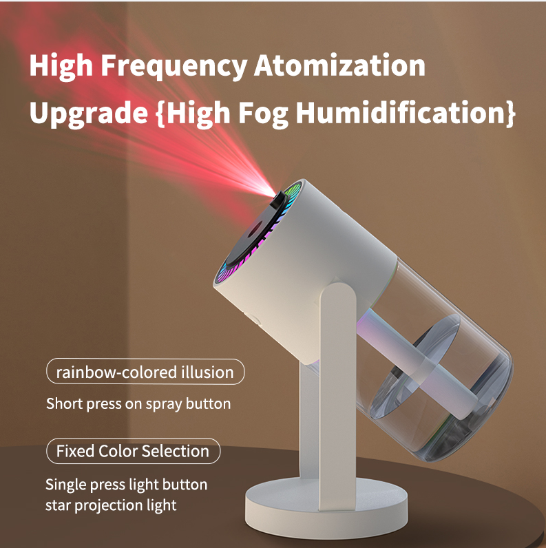New Starry Sky Projection Humidifier USB Creative Car Air Humidifier Home Hydration Nebulizer