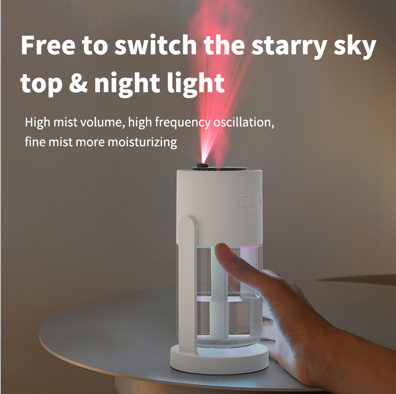 New Starry Sky Projection Humidifier USB Creative Car Air Humidifier Home Hydration Nebulizer