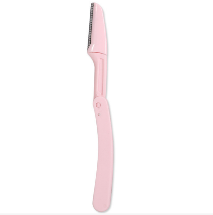 3PCS Folding eyebrow trimmer, stainless steel blade, eyebrow scraper with protective net, macro eyebrow trimmer, eyebrow trimmer view 3