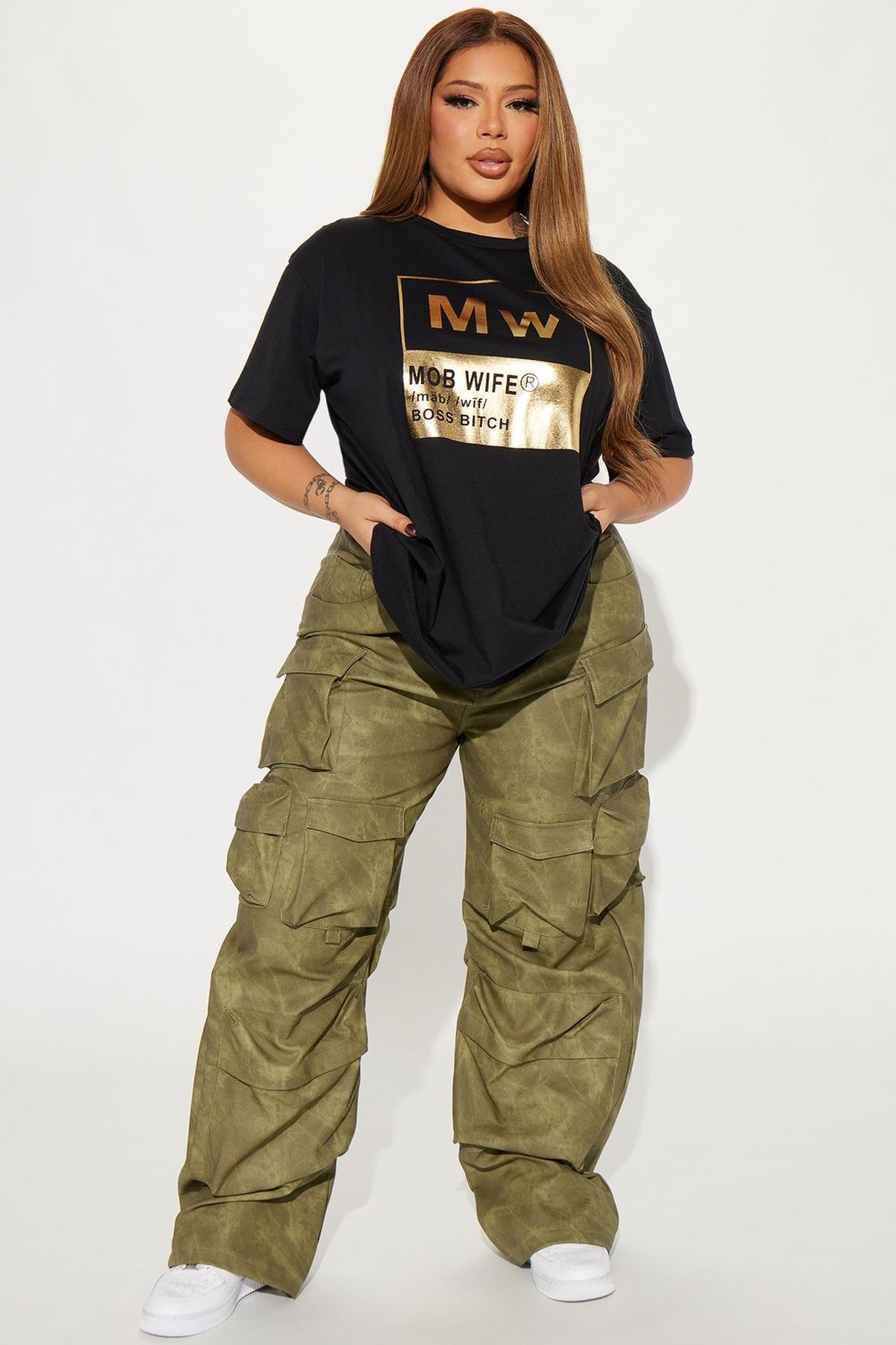 Women Two Piece Set Black top Short Slevees High Waist Pants Trousers Elegant Classic Ladies Wear