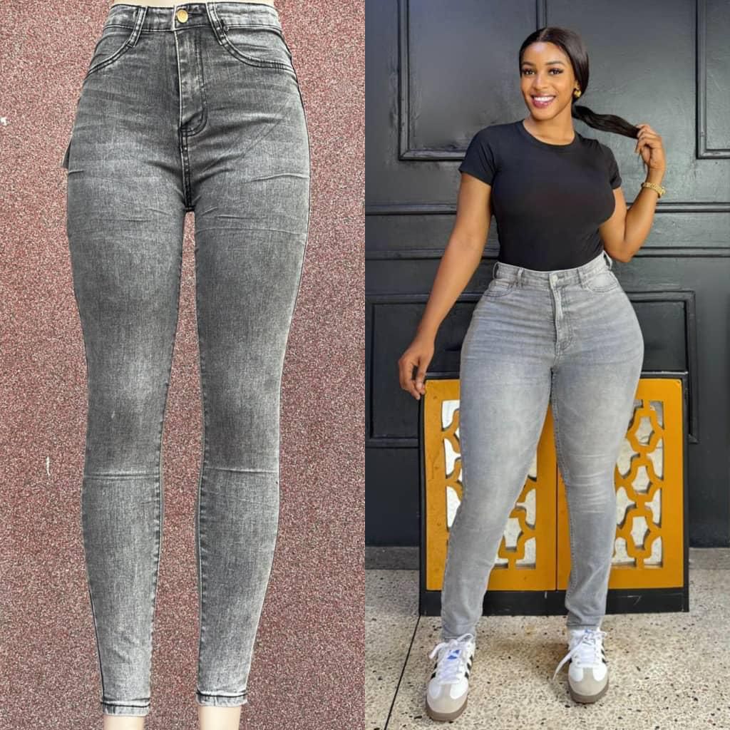Ladies Denim Jeans  Trouser  High Waist Jeans is slim Fitting, Has a Great Stretch and Comfortable to Wear Original Quality