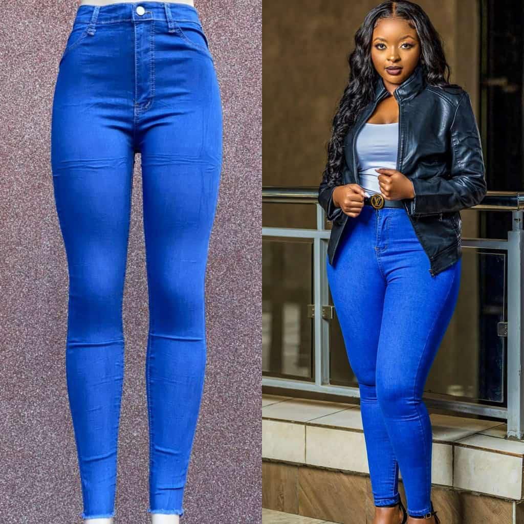 Ladies Denim Jeans  Trouser  High Waist Jeans is slim Fitting, Has a Great Stretch and Comfortable to Wear Original Quality