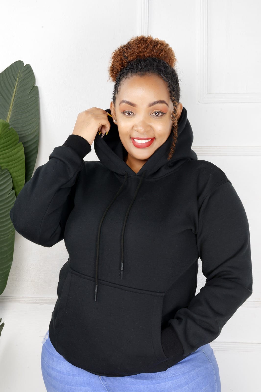 Hot Selling Jumper Hoodies Cotton Fleece Fabric Long Sleeve Plain Solid Hooded Long Drawstring Unisex Hoodie