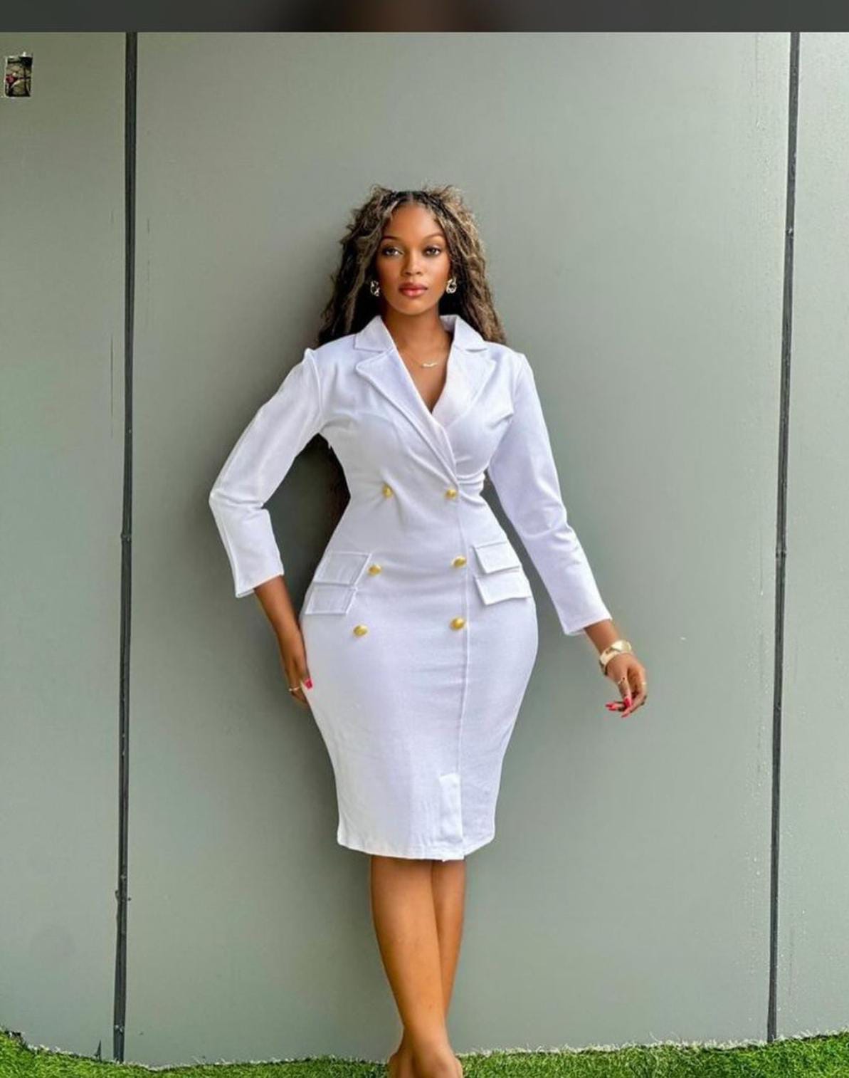 Ladies Fashion Heavy Cotton Corporate Dress Suitable For Casual/Official occasions. Stylish and Elegant.